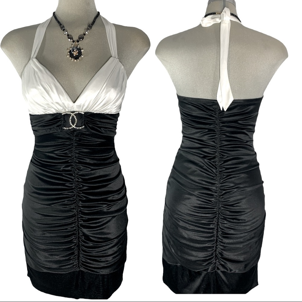 City Triangles Black and White Designer  Dress